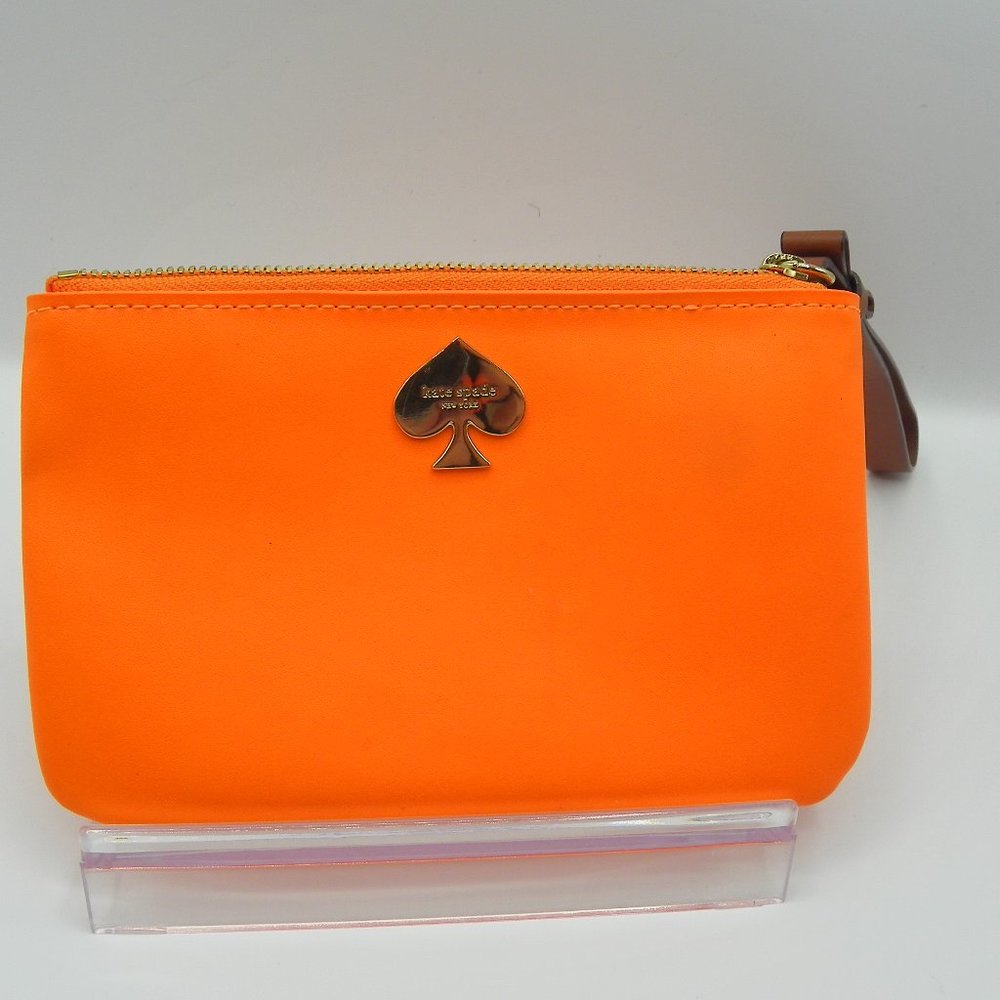 ORANGE KATE SPADE POUCH WALLET